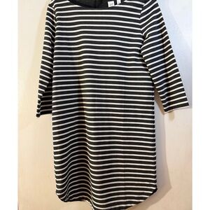 GAP Black and White Striped Tunic Dress